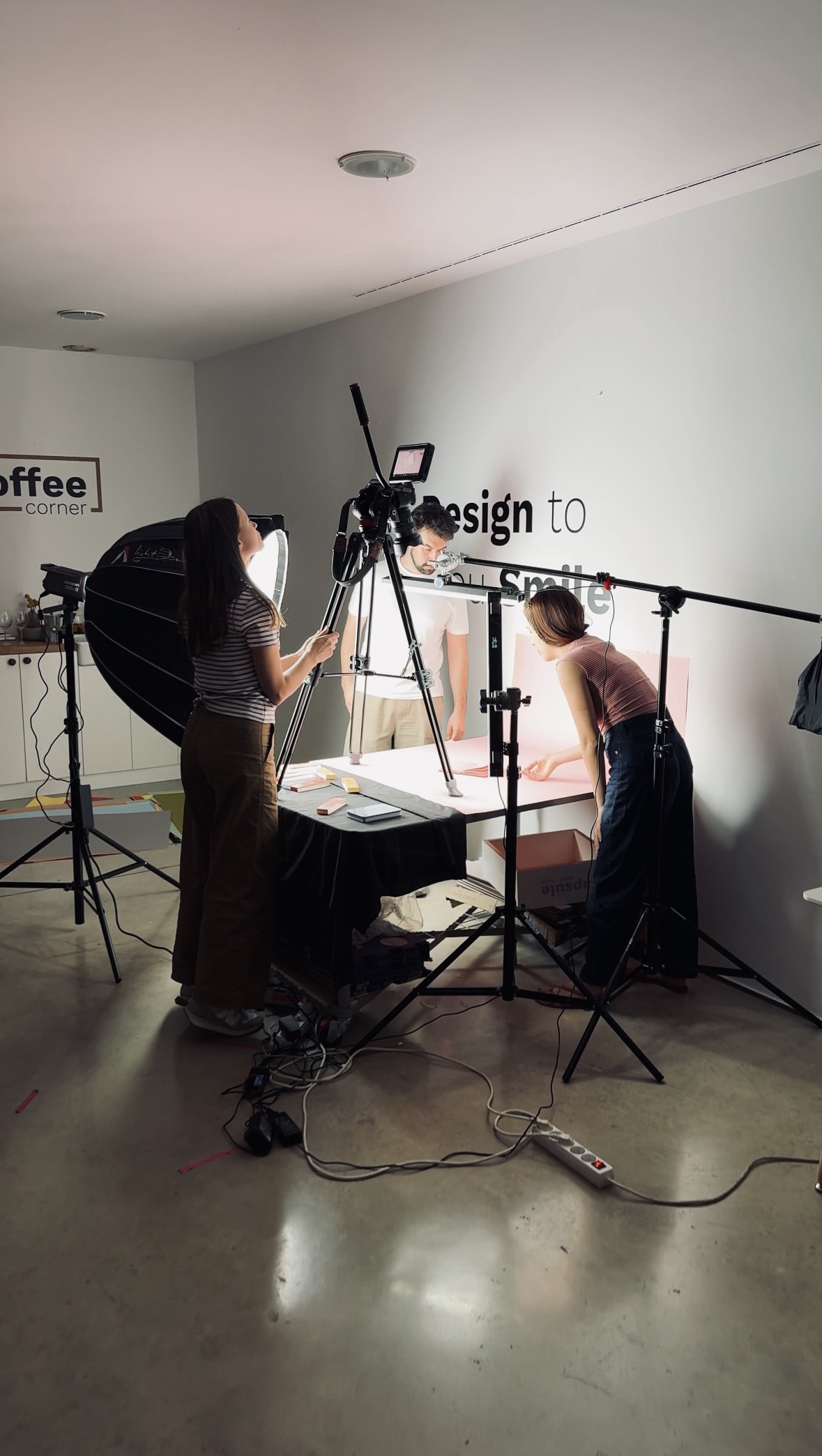 Behind the scenes photo