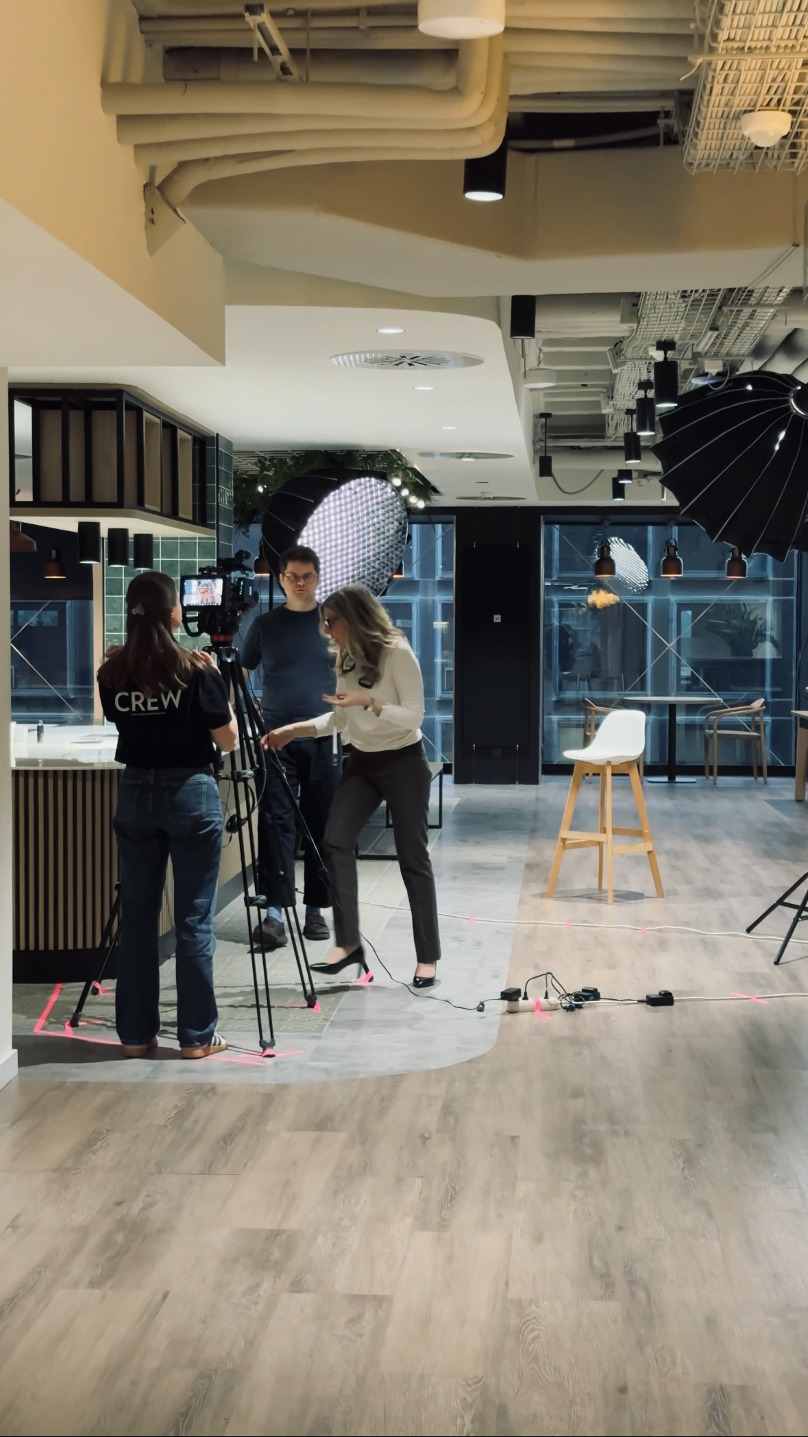 Behind the scenes photo