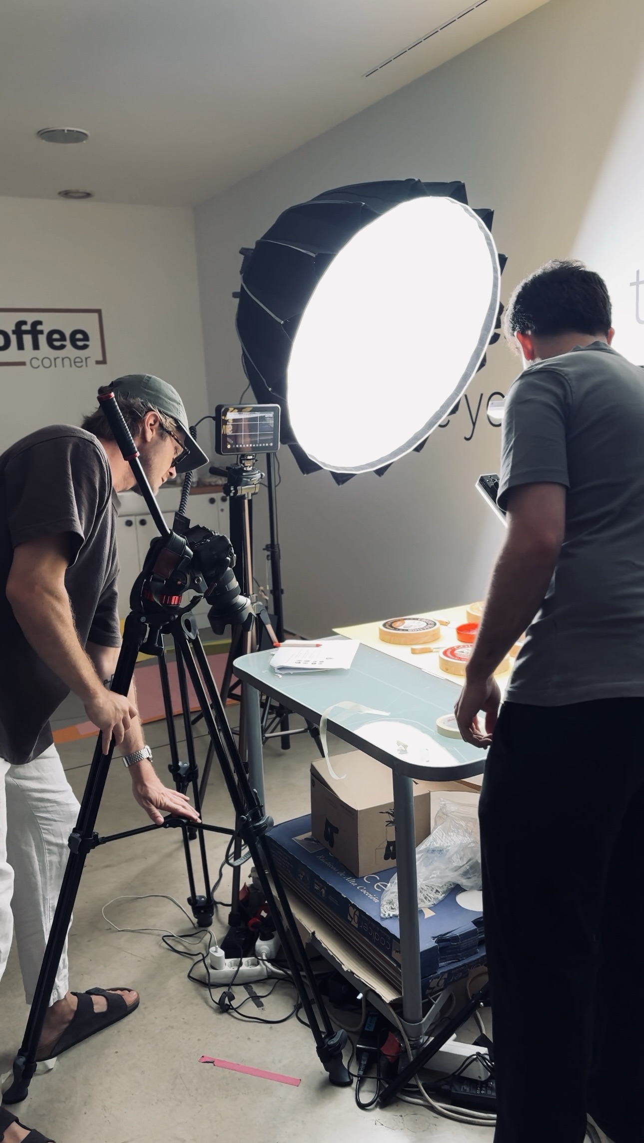 Behind the scenes photo