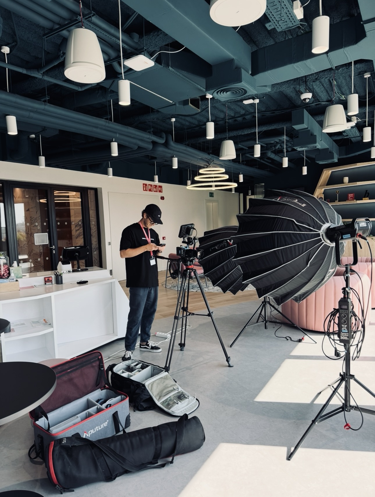 Behind the scenes photo