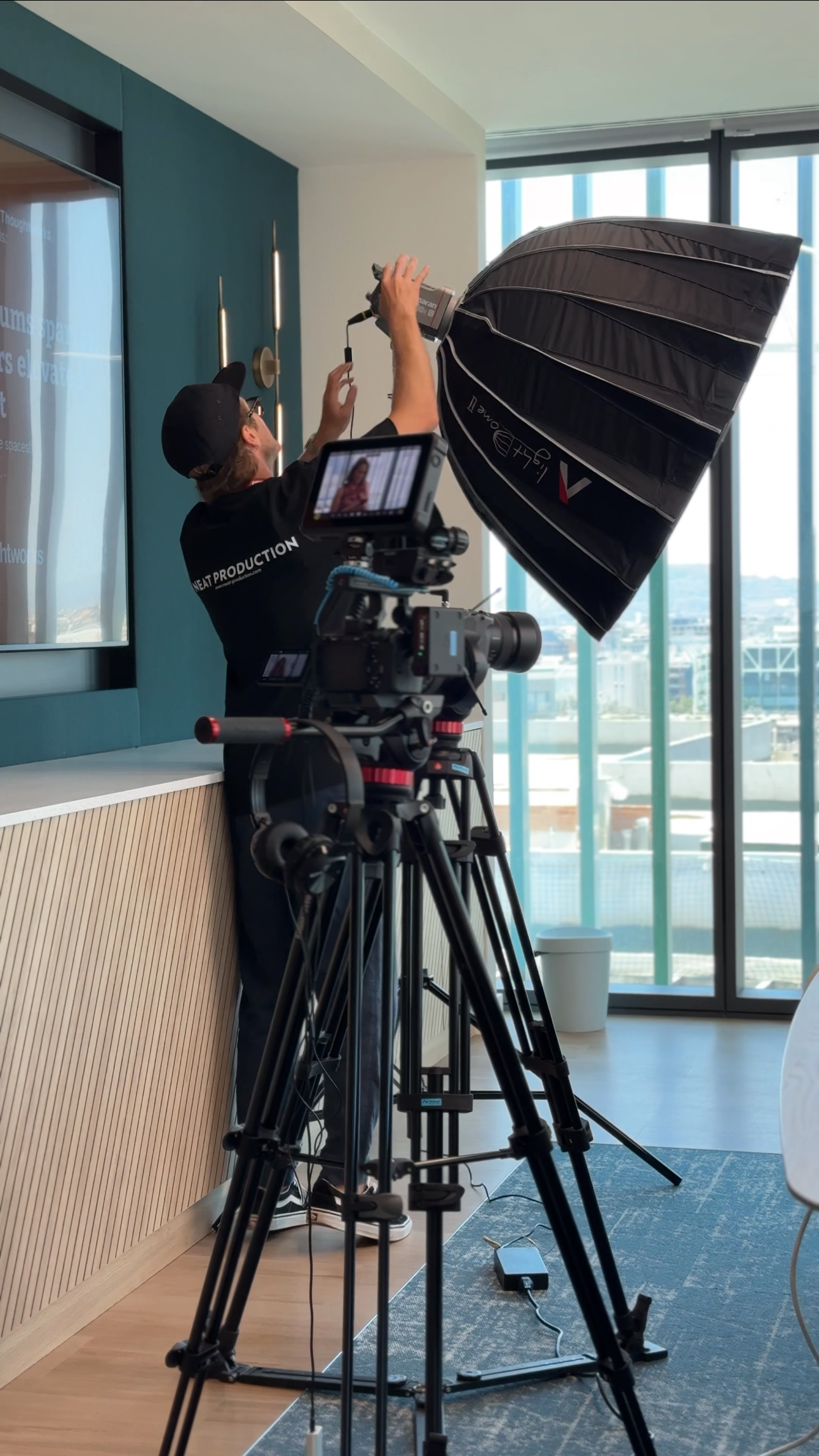 Behind the scenes photo